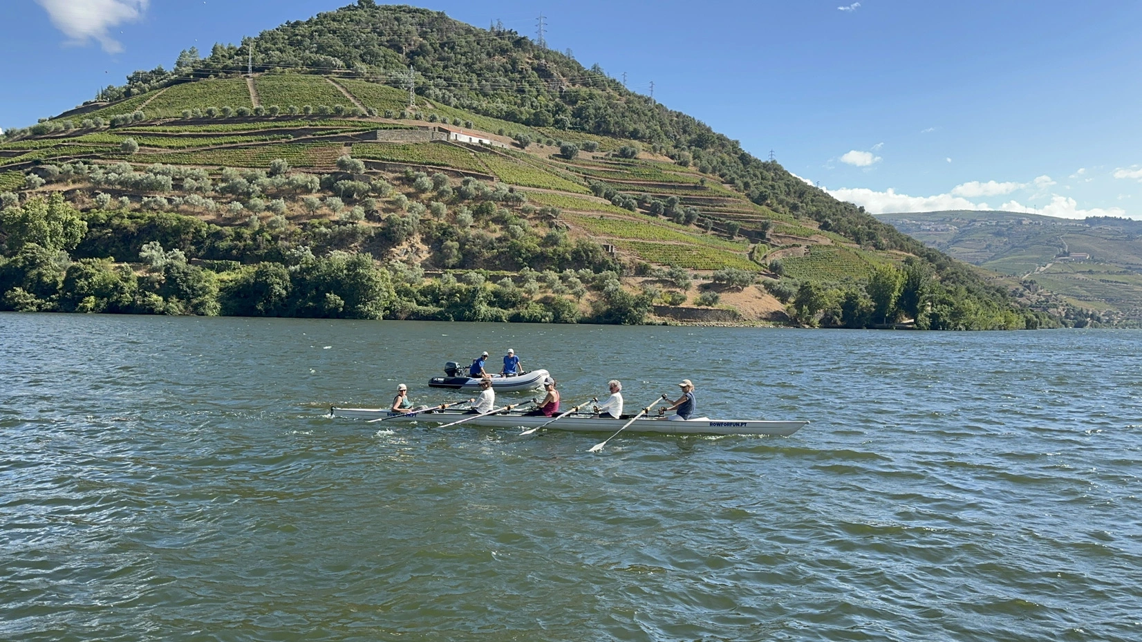 Row For Fun rowing landscape vineyard